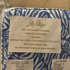 new in wrapping lilly jewelry case